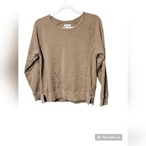 Madewell olive green sweatshirt small